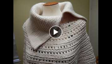 Capa Crochet para Invierno Elegante