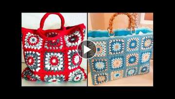 Top Trendy Floral Crochet Handbag & Purse design ideas/College & Party Wear Handvag designs2022