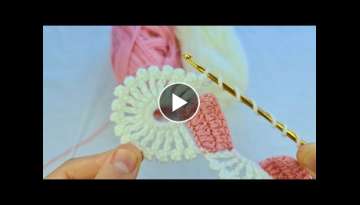 Super Easy Crochet Knitting Lace Braid Ribbon - Muhteşem Tığ İşi Örgü Modeli - Como Tejer ...