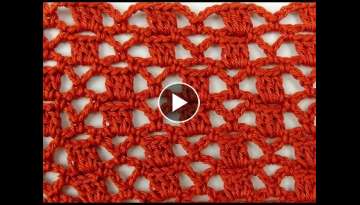 Crochet: Punto Enrejado # 8