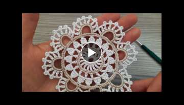 WONDERFUL Beautiful Flowers Crochet Pattern knitting Online Tutorial for beginners Tığ işi ör...