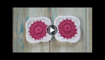 (crochet) How To Join and Crochet a Circle Granny Square - Crochet Extras