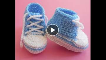Baby Booties Converse Lace up Shoes Easy (0-3)