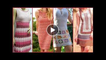 Crochet Knee Length Dresses for girls | crochet top, fashion crochet clothes, crochet dress patte...