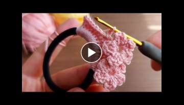 Super easy hair clip crochet model how to heir clip