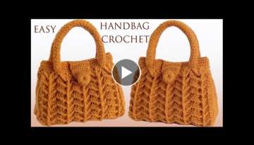 Bolso Faacil a Crochet Punto 3D Fantasia en relieve tejido con ganchillo