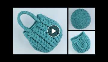 How to crochet a cute Small Bag - Simple Stylish Crochet Bag By Just Crochet