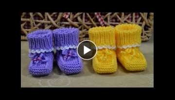 Knitting Baby booties