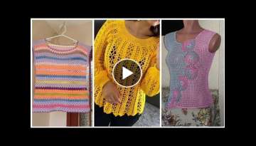 Extremely Super stunning new Crochet Knitting Blouse TOP collection