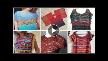New Popular and most demanding crochet knitting lace blouse shirts Designe pattern