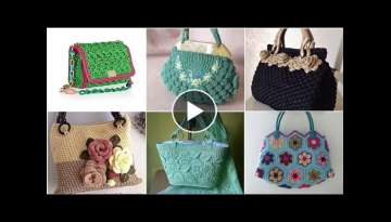 The Most Beautiful And Trendy Crochet Knitted Handmade Pattern Handbags Designes Ideas