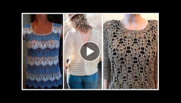 Stunning And Trendy American fashion style Crochet fancy cotton casual wear women Blouse top dres...