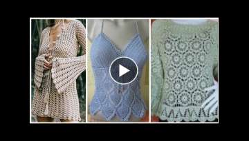 Beautiful Stylish designer Crochet Women'In English Pattern Blouse Tunic Shirts ideas