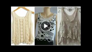 #short Crochet tops & top blouses stunning pattern designs ideas #easy handmade styles ideas