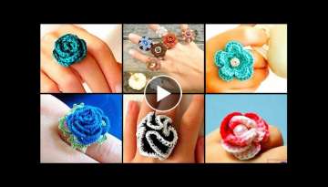 Latest Gorgeous Handmade Crochet Ladies Rings||Top 40+Ideas Of Crochet Rings