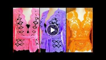 Most Demanding Stylish Hand Knitted Crochet Cardigans/Shurgs & Sweaters Design Ideas/Crochet Coat