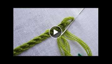 basic hand embroidery tutorial: Hungarian Braided Chain Stitch