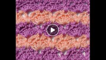Crochet: Punto Combinado en Dos Colores 