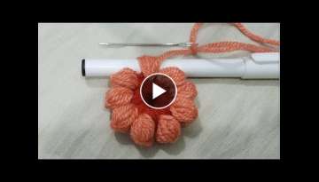 Hand Embroidery:Making Simple Puff Flower With Pencil/Amazing Trick #sewing Hack Part 21 Hand Embroidery:Making Simple Puff Flower With Pencil/Amazing Trick #sewing Hack Part 21