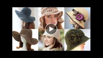 Stylish & Trendi crochet hats and caps designes /women's high fashion Stylish & Trendi crochet hats and caps designes /women's high fashion