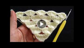Crochet a Tringle Shawl | Easy Way