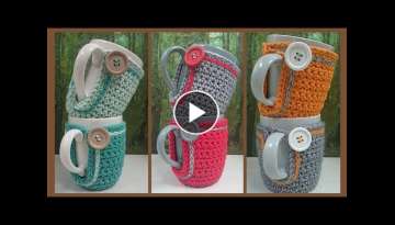 Classy And Beautiful Crochet Mug Covers /Cozy Design Classy And Beautiful Crochet Mug Covers /Cozy Design