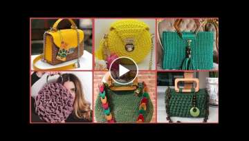 New Look & Stylish Crochet Hand Bags Designs Ideas 2022