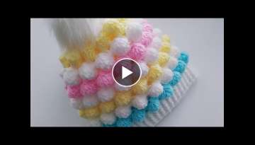 balloon children's hat, three-dimensional, colorful, embossed, new, fast and easy colorful hat