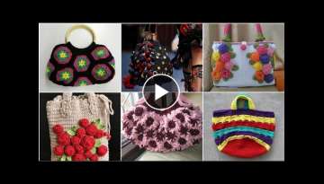 Outstanding And Beautiful Crochet Knitted Handmade Pattern Handbags Designes Ideas For Stylish gi...