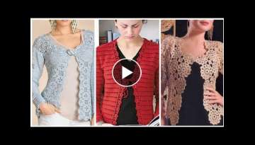 demanding and best selling crochet knitting cardigan jackets shrugs design vest crochet