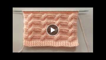 New Cable Knitting Stitch Pattern For Gents/Ladies Sweater