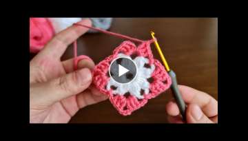 Super Easy Crochet Knitting Motif - Çok Kolay Tığ İşi Şahane Motif Örgü Modeli