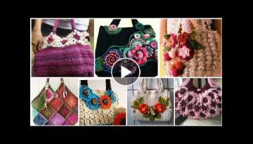 The Most beautiful Crochet Embroidered Lace Flower pattern womenfashion Handbag#Shoulder bag des...