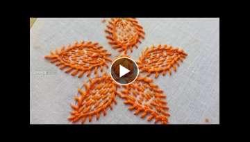 How To Make Hand Embroidery Flower Stitching 