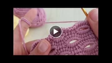 Super Tunusian crochet knitting - Çok kolay tunus işi patik yelek modeli