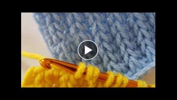 Tığ ile Tunus işi Selanik /Tunusian Brioche Crochet