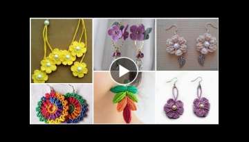 Highly running on trend ladies jewelry of crochet earrings pattern