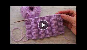 Double sided 3D knitting pattern