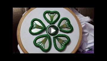 New mirror work flower stitch embroidery design beautiful stitch work
