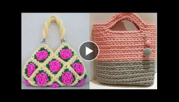 Fabulous hand made crochet hand bags designs ideas - classy crochet hand bags