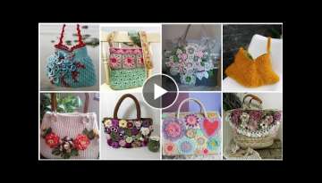 The most beautiful and stylish crochet granny sequare pattern hand bag designes ideas