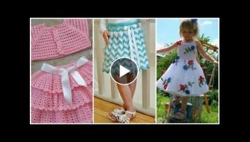 The most beautiful baby knitted vest and dress pattern,toddler baby top blouse and skirt design