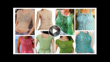 Very Much Beautiful&Creative Fashion Designer Crochet Embroidered Doily Lace pattern CropTop Blou...