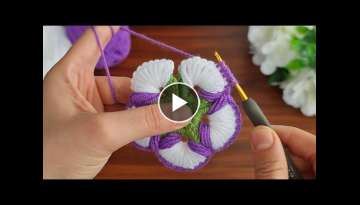 Wow! How to make beautiful eye catching crochet flower