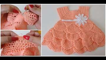 Beautiful Crocheted Baby Dress Beautiful Crocheted Baby Dress