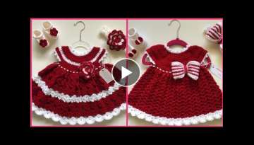 Latest Handmade Crochet Baby Frocks Designs 2k21 crochet patterns