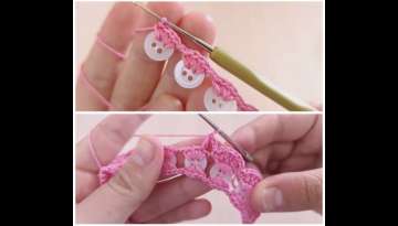 Crochet Summer Buttons Bracelet Crochet Summer Buttons Bracelet
