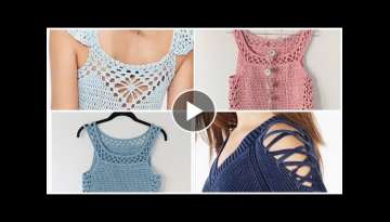 Top Stylish Chunky Crocheting knitted blouse Design//summer blouse pattern