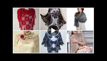 Stylish trendy designers bridal caplet hand knitting crochet shawl,caplet shawl design latest
