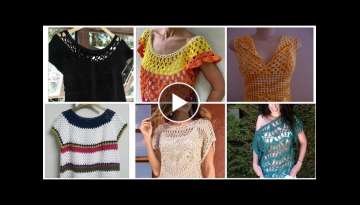 Awesome Fashion Designers Latest Blouse Designe // crochet knitting top design